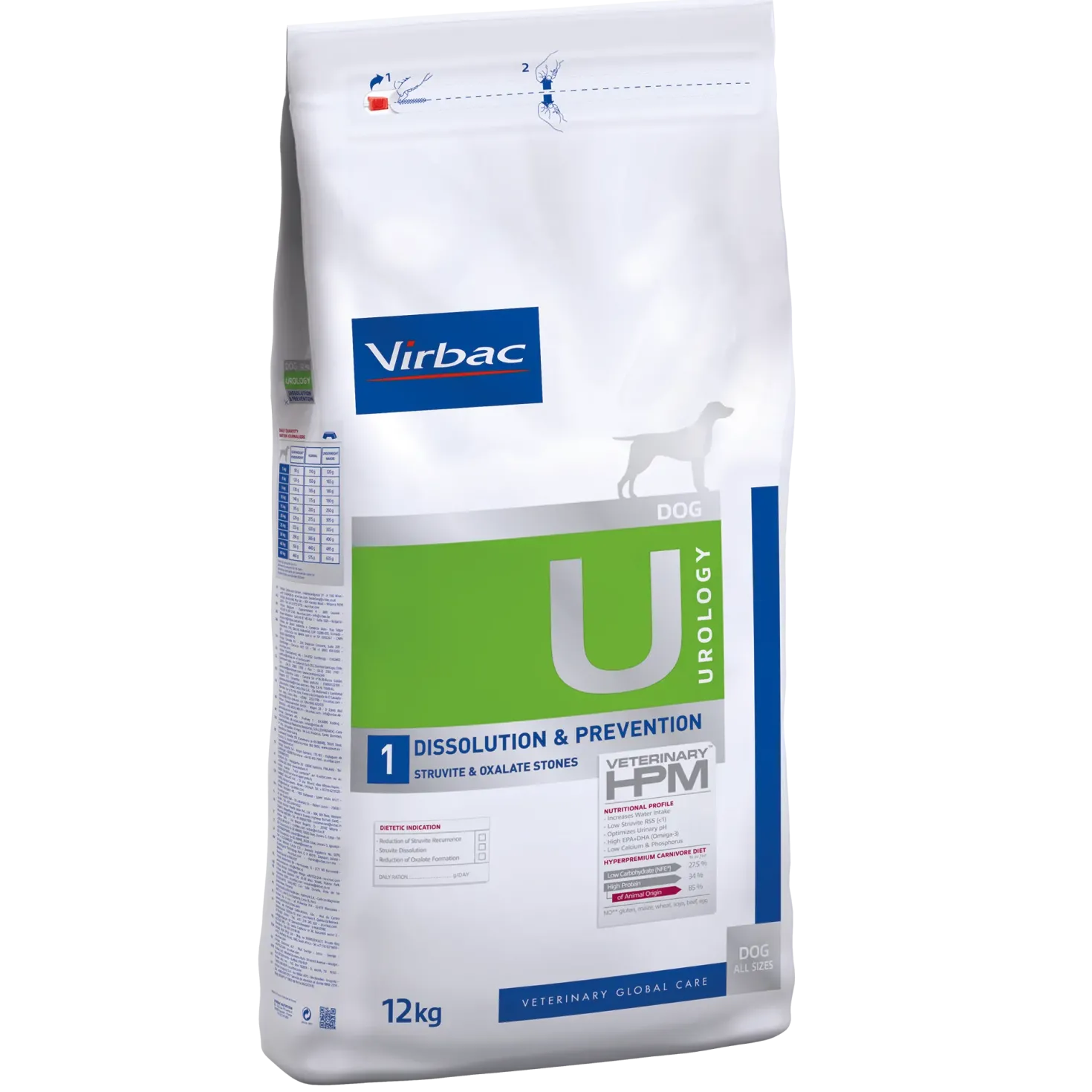 Virbac Veterinary HPM Diététique Urology Dissolution & Prevention - croquettes chien