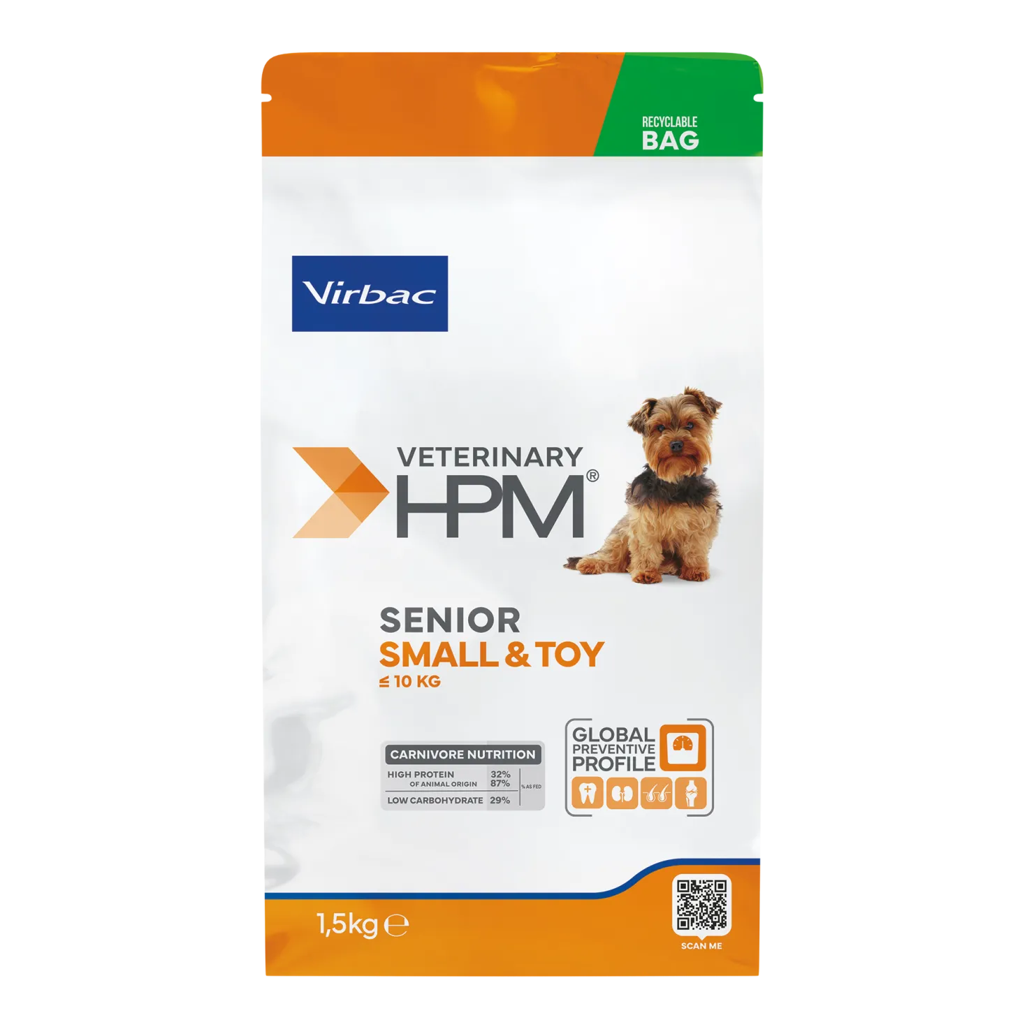 Virbac Veterinary HPM Physiologique Senior Small & Toy - croquettes chien
