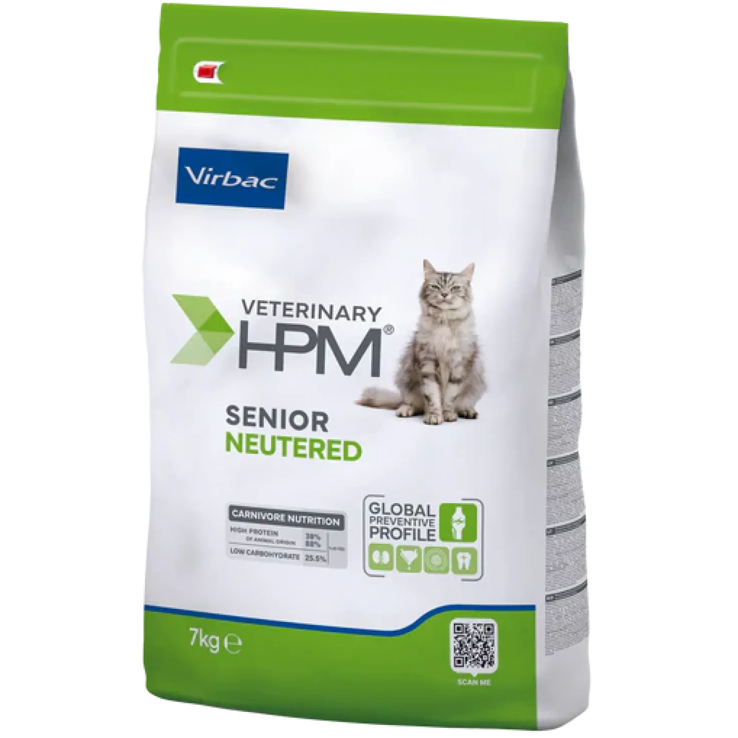 Virbac Veterinary HPM Senior Neutered Cat - croquettes chat