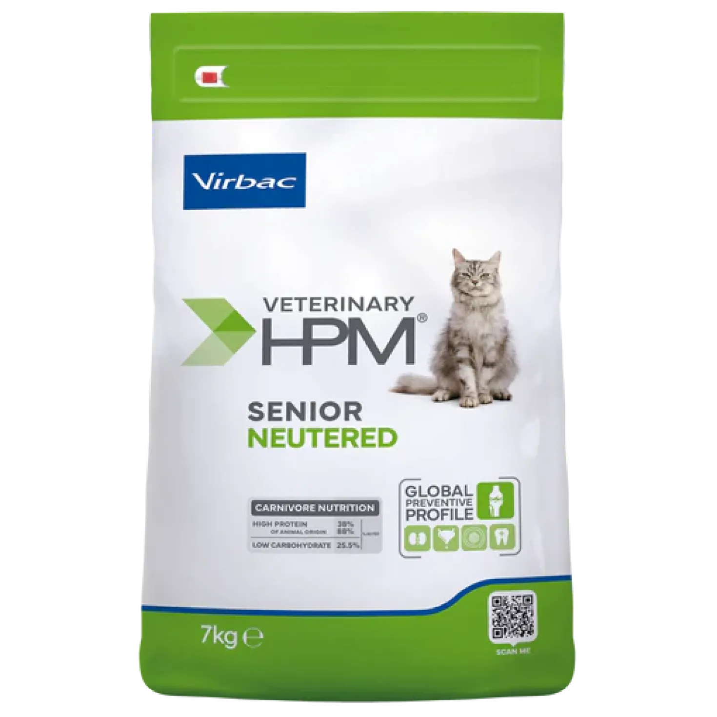 Virbac Veterinary HPM Senior Neutered Cat - croquettes chat