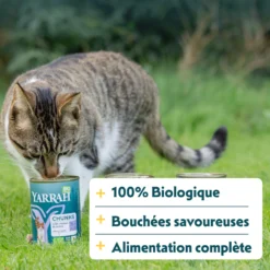 Yarrah bouchées bio - pâtée chat