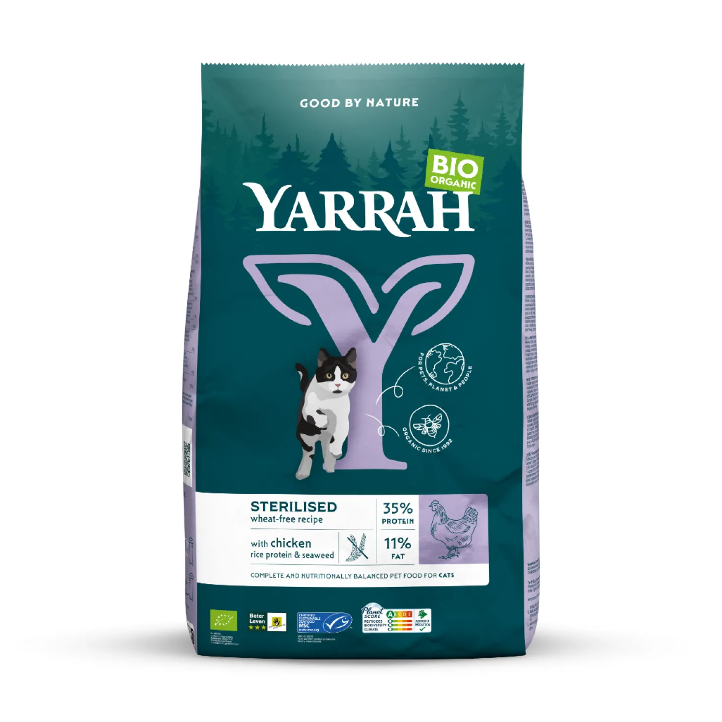 Yarrah croquettes Bio pour chat stérilisé