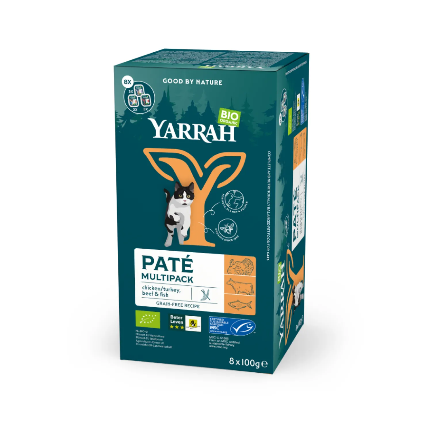 Yarrah multi-pack bio - pâtée chat
