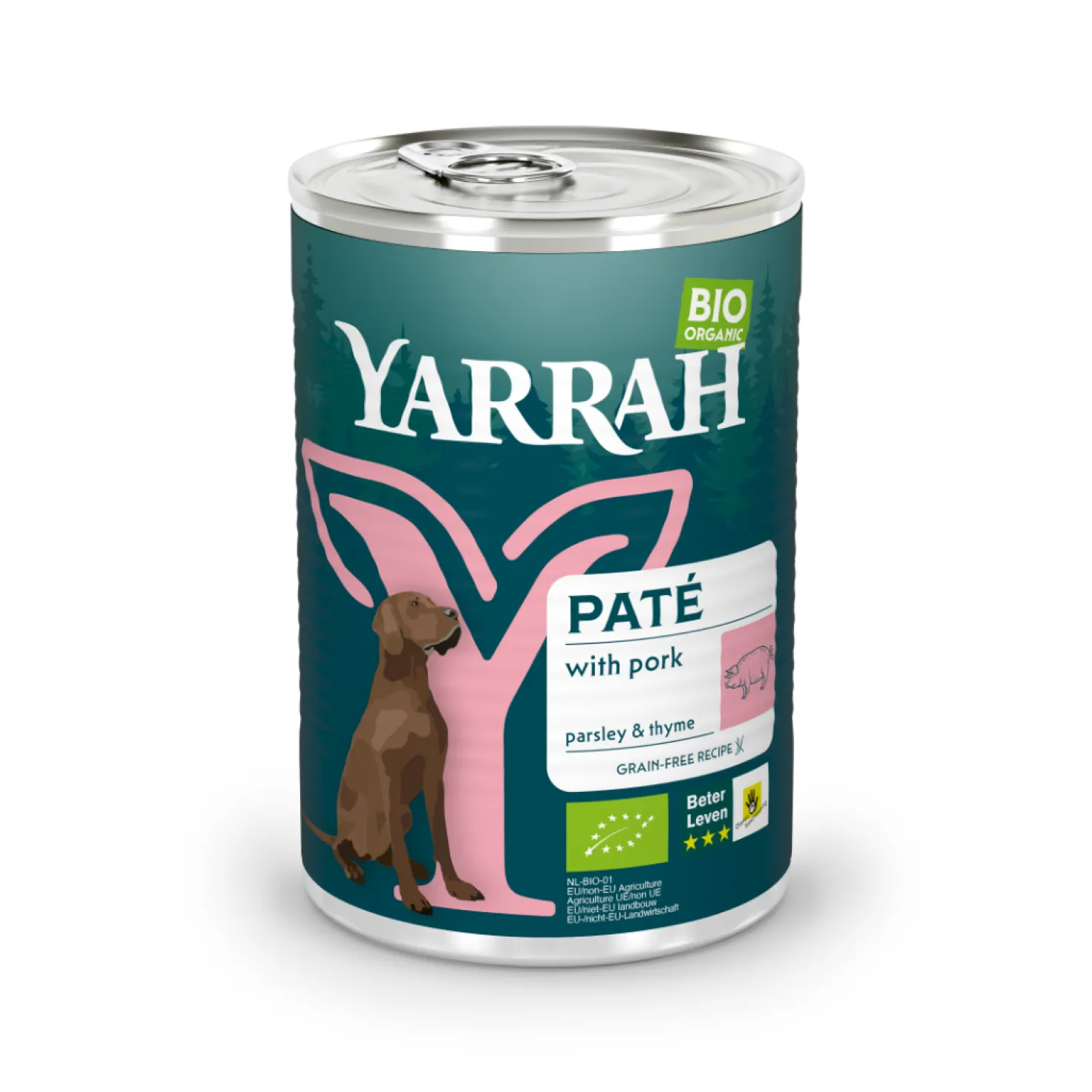Yarrah pâtées bio sans céréales - Lot 12 x 400 g