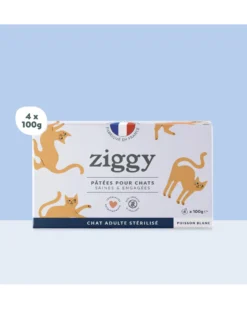 Ziggy Stérilisés Saveur Poisson Pâtée Pour Chats