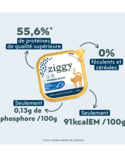Ziggy Stérilisés Saveur Poisson Pâtée Pour Chats