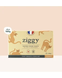 Ziggy Stérilisés Saveur Poulet Pâtée Pour Chats